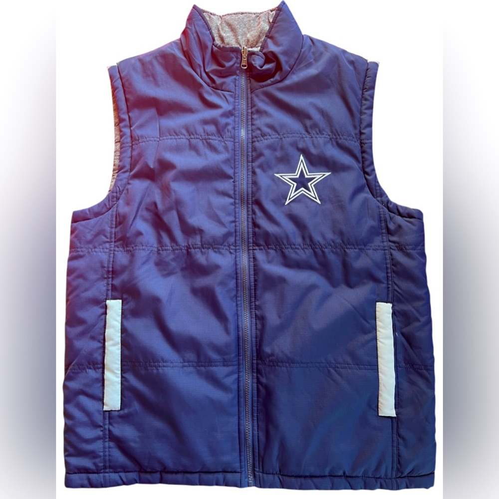 Dallas Cowboys NFL Blue Silver Reversible Vest